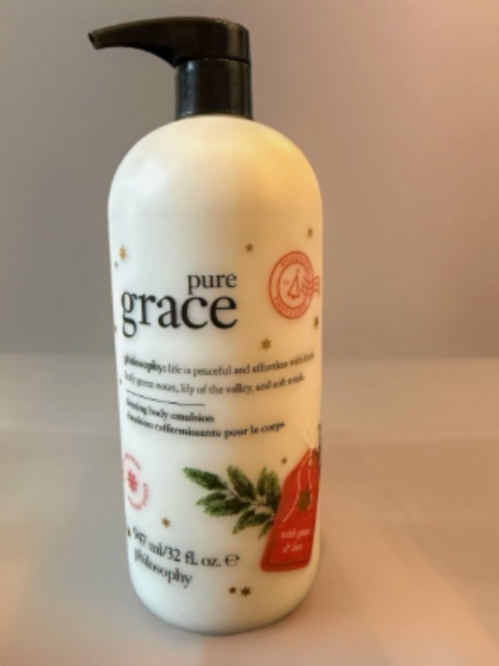 philosophy supersize 32oz firming body emulsion-pure grace A712413 Unsealed